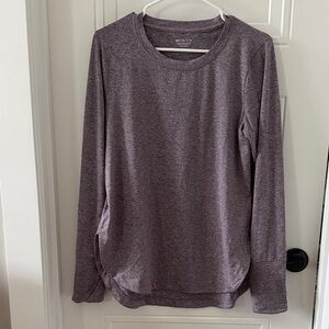 Athleta Heathered Purple Top